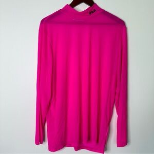 Fila Sheer Pink Turtleneck Longsleeve Top Size Large